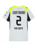 Ženske Nogometnih dresov Borussia Dortmund Yan Couto #2 Gostujoči 2025-26 Kratki rokavi